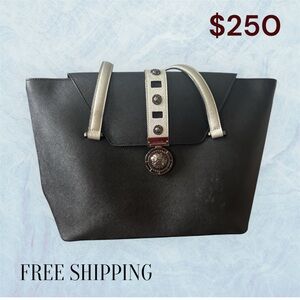 Chic Black and Silver Tote Bag